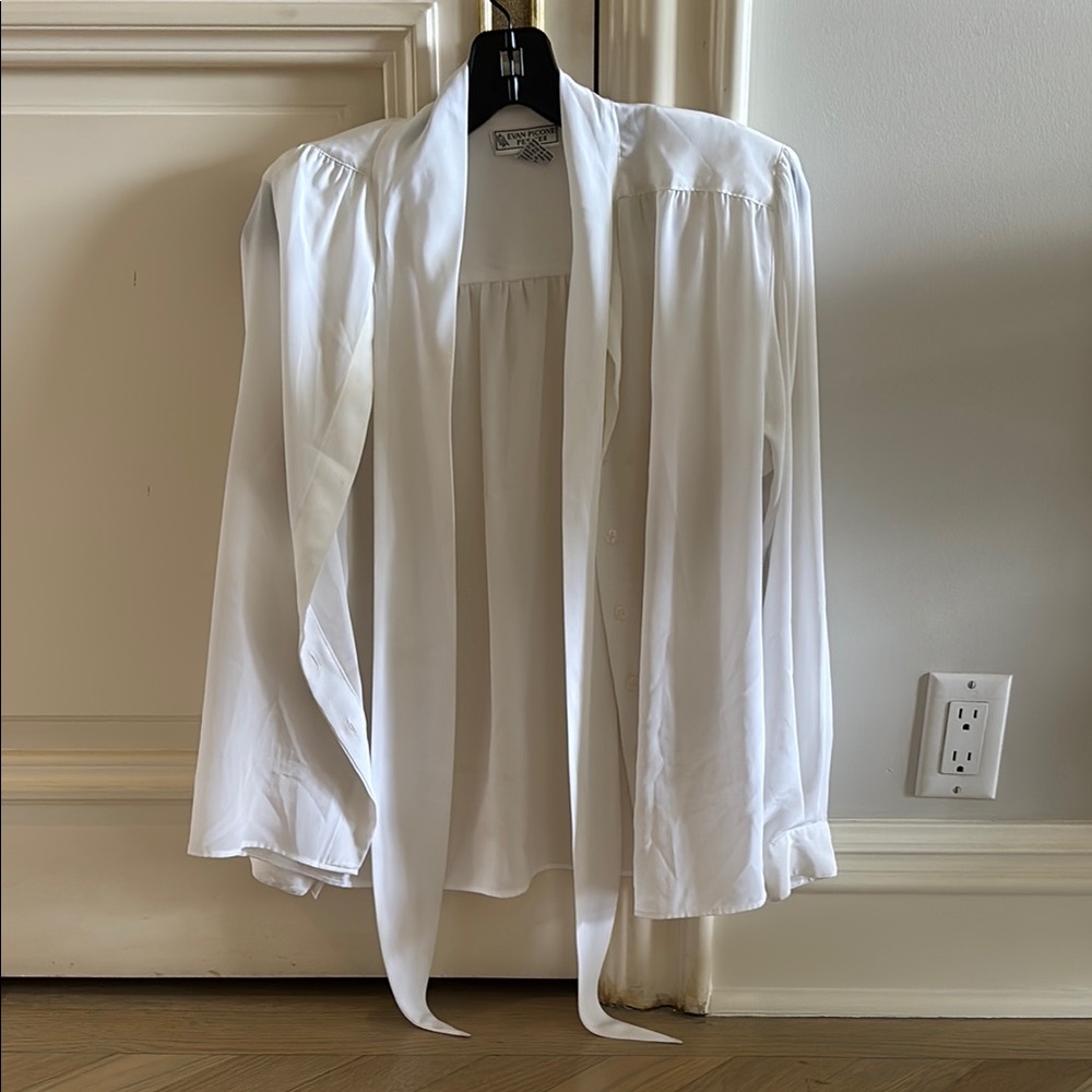 Evan Picone Classic White Blouse